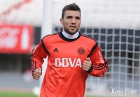 Entrenamiento en el Monumental.