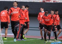 Entrenamiento en el Monumental.