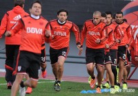 Entrenamiento en el Monumental.