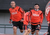Entrenamiento en el Monumental.