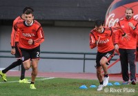 Entrenamiento en el Monumental.