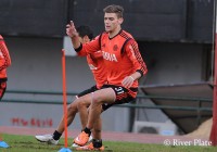 Entrenamiento en el Monumental.