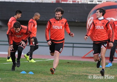Entrenamiento en el Monumental. (Foto: Prensa River)