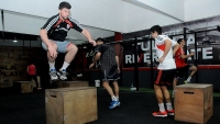 Entrenamiento de la Liga de Honor de handball. (Foto: /Prensa River)