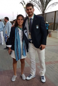 Lucina Von der Heyde (hockey) y Adrián Portela (handball). 