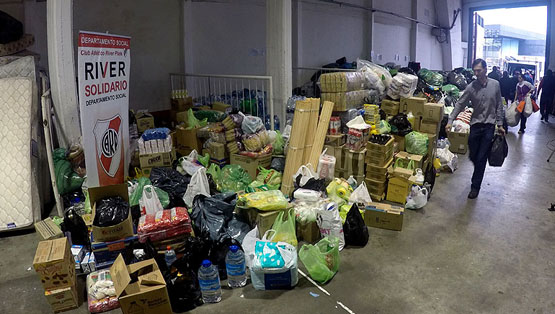 Donaciones para los damnificados por las inundaciones
