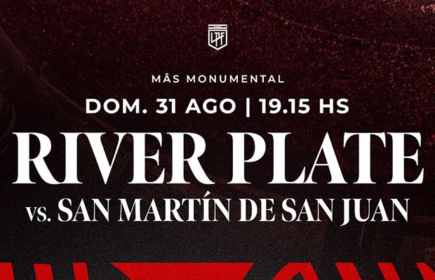 Venta de entradas - River vs. San Martín de San Juan (Clausura 2025)